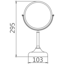 Зеркало увеличительное HB6208